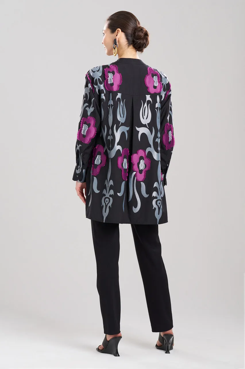 Suzani Jacquard Half Placket Shirt sold by Natori product image thumbnail 2