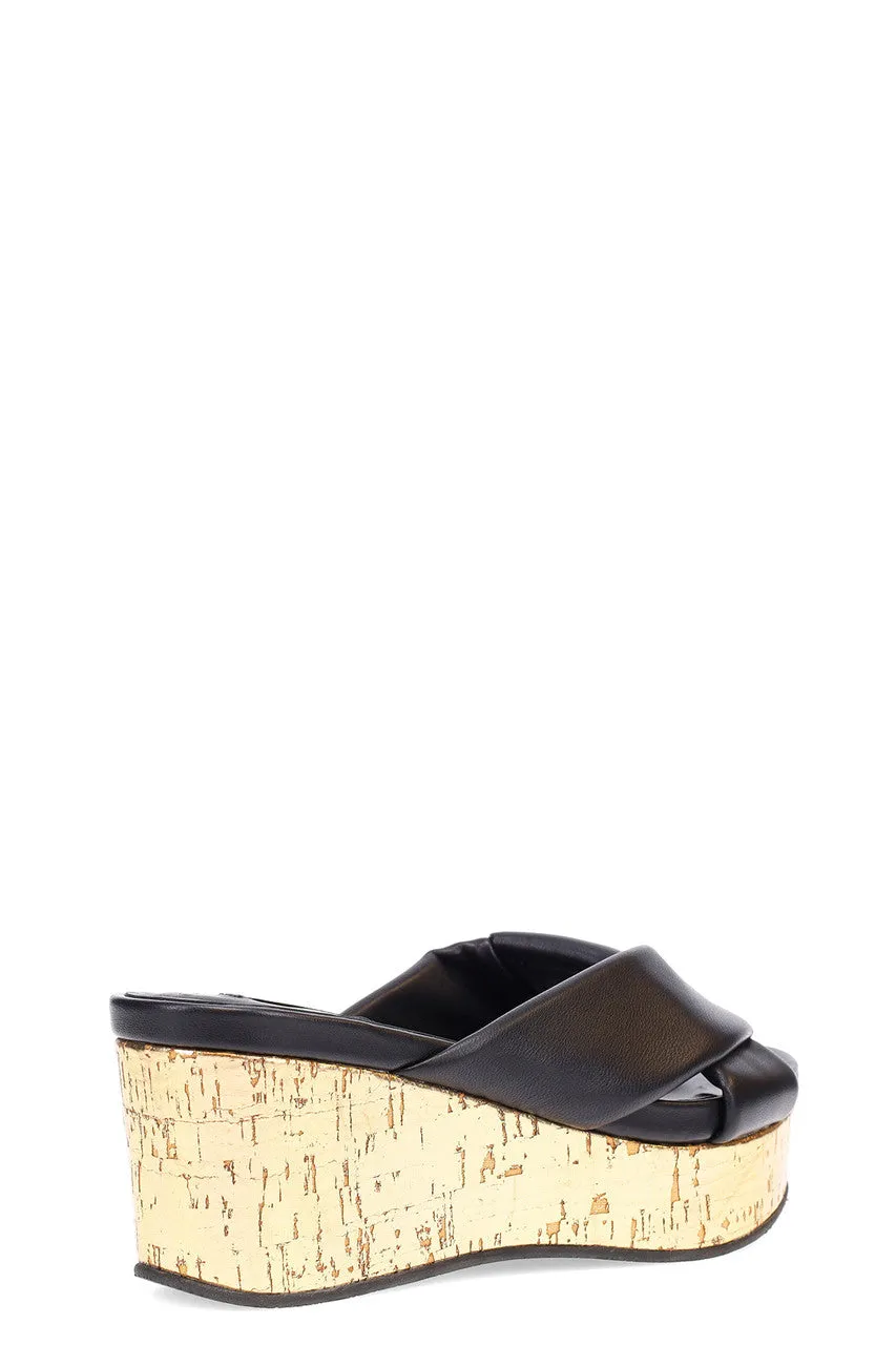 Lanna Nappa Leather Platform Thong Sandals sold by Natori product image thumbnail 3