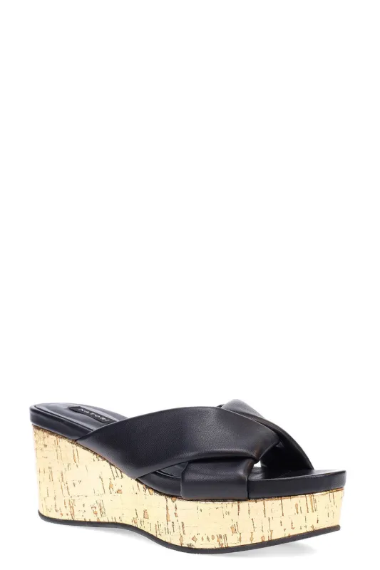 Lanna Nappa Leather Platform Thong Sandals sold by Natori