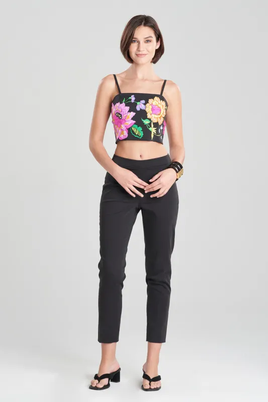 Cotton Chino Junko Embroidery Bustier sold by Natori