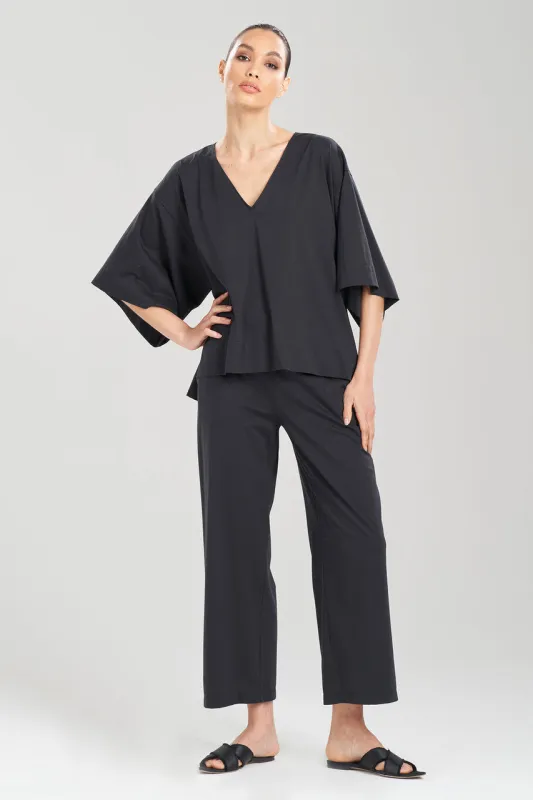 Bliss Essentials V-Neck Cotton Top sold by Natori