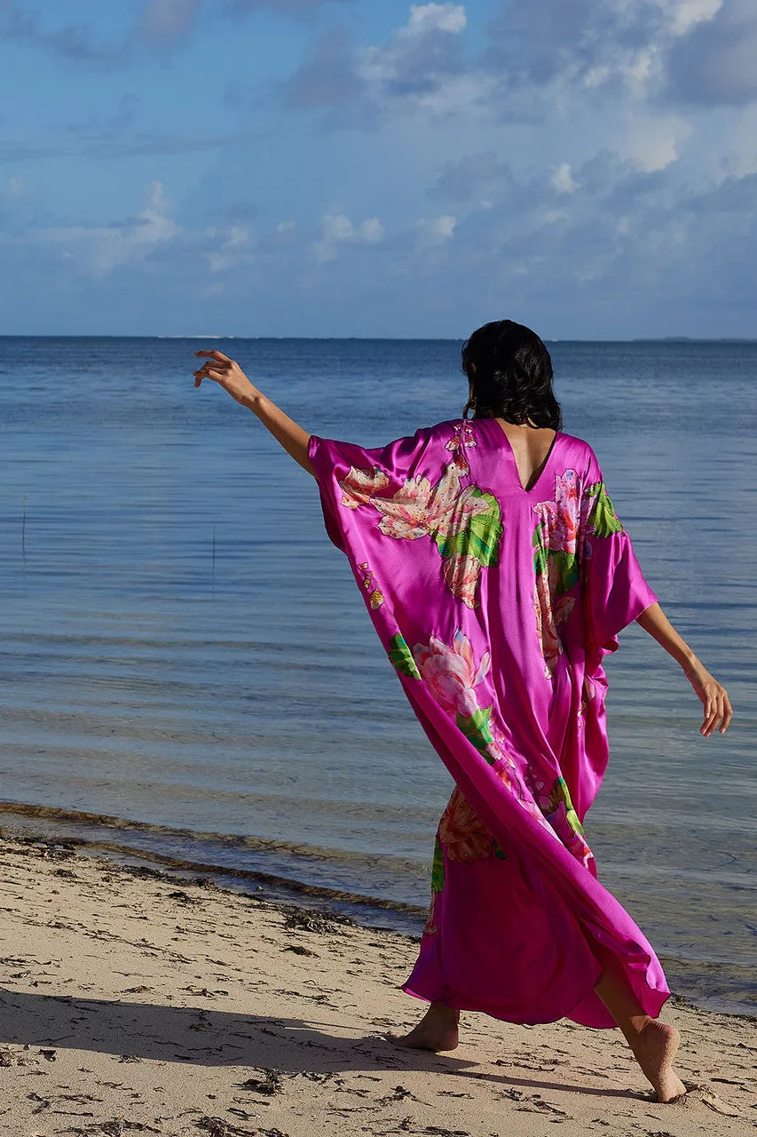 Couture Hanabi Beaded Silk Caftan sold by Natori product image thumbnail 3