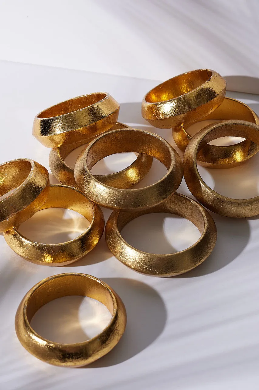 Acacia Wood and Gold Plated Bangle Set sold by Natori product image thumbnail 3