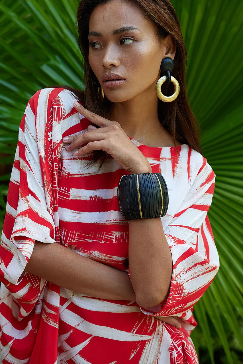 Acacia Wood and Gold Plated Sliced Bangle sold by Natori product image thumbnail 2