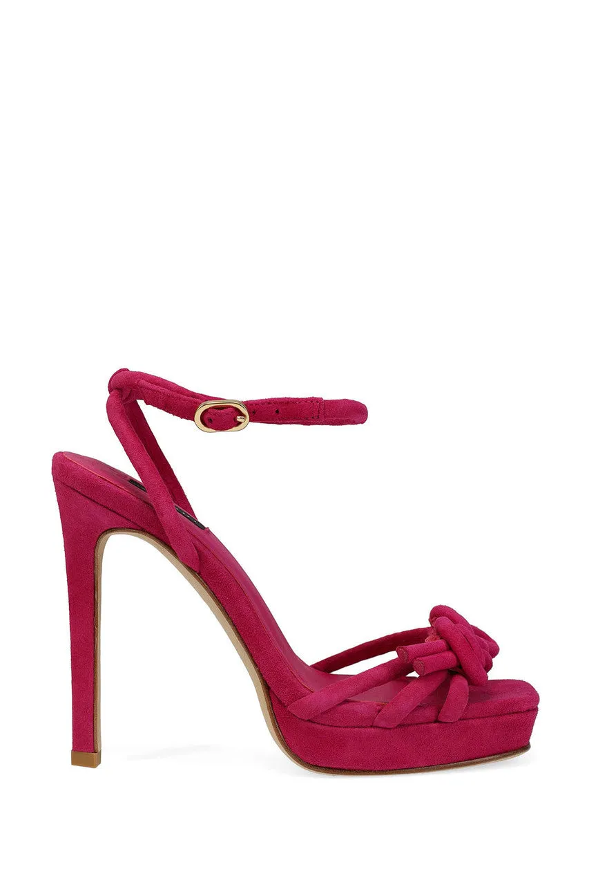 Chizu Suede Knotted Bow Platform Heel sold by Natori product image thumbnail 3