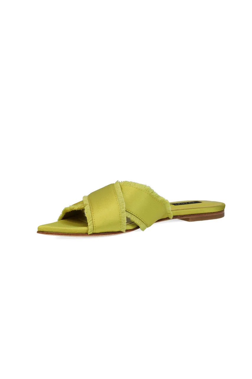 Wayu Satin Fringe Cross Slide Sandals sold by Natori product image thumbnail 4
