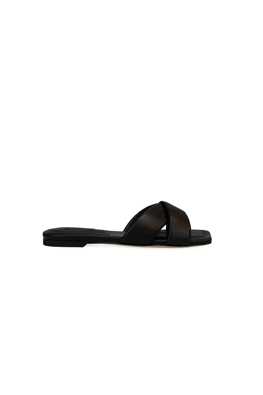 Vitta Nappa Leather Slide Sandals - Black sold by Natori product image thumbnail 4