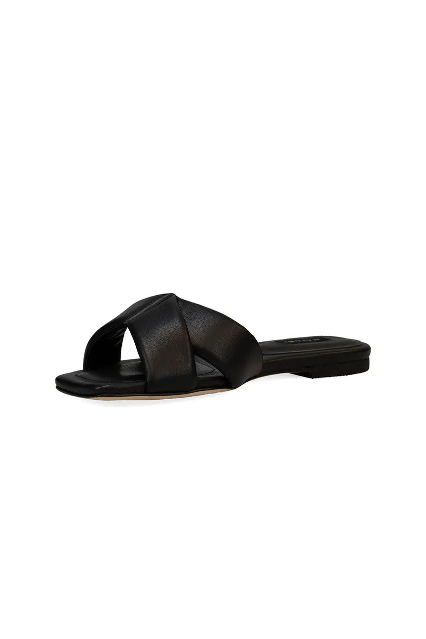 Vitta Nappa Leather Slide Sandals - Black sold by Natori product image thumbnail 3