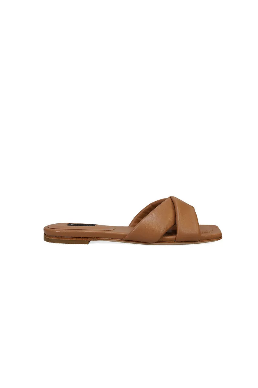 Vitta Nappa Leather Slide Sandals - doe sold by Natori product image thumbnail 2