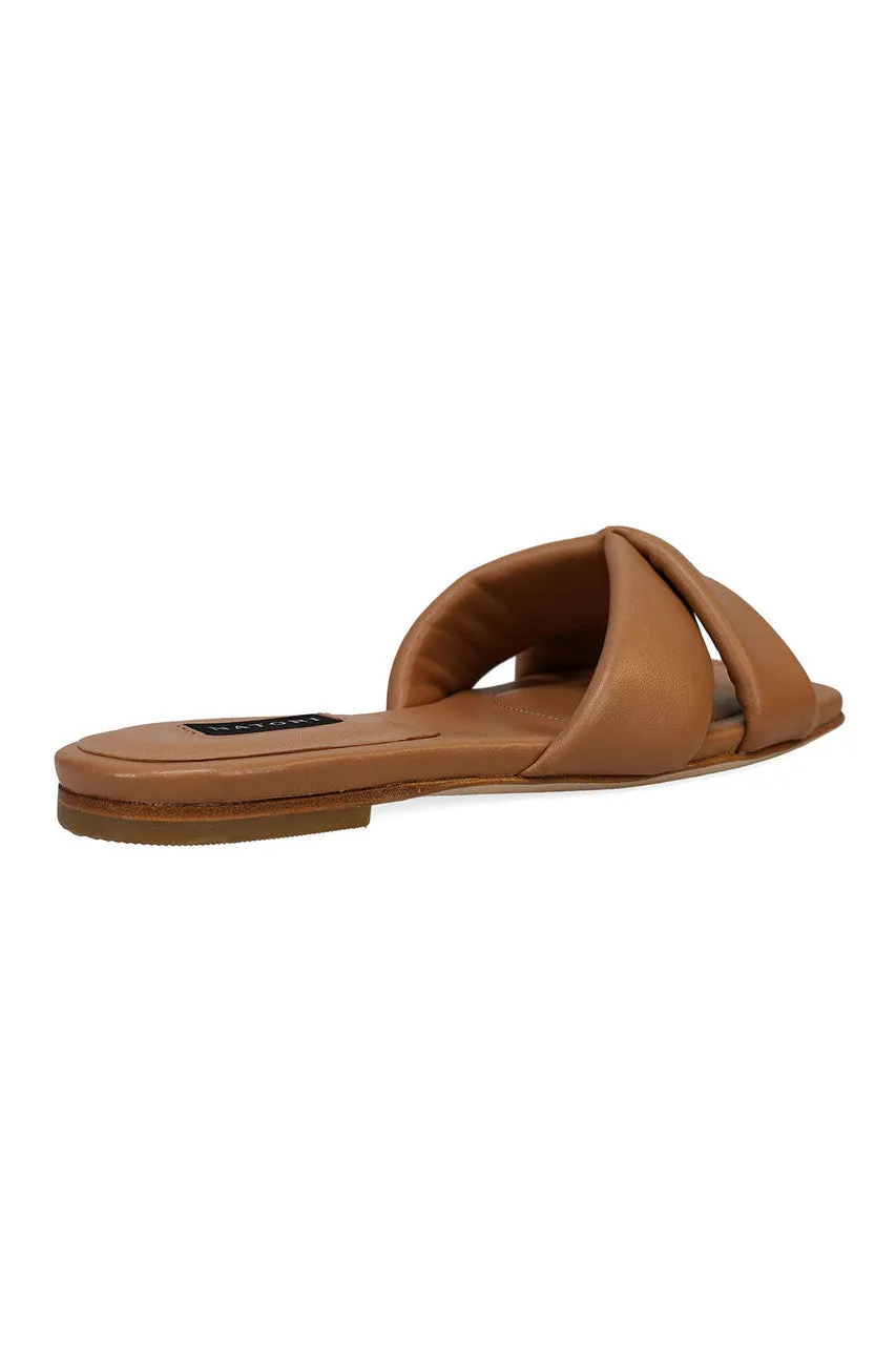 Vitta Nappa Leather Slide Sandals - doe sold by Natori product image thumbnail 4