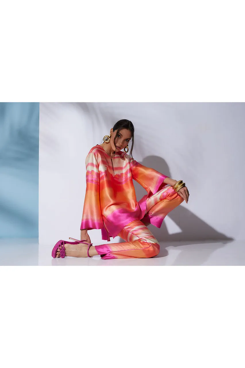 Minako Tapered Pull On Silk Pants sold by Natori product image thumbnail 3