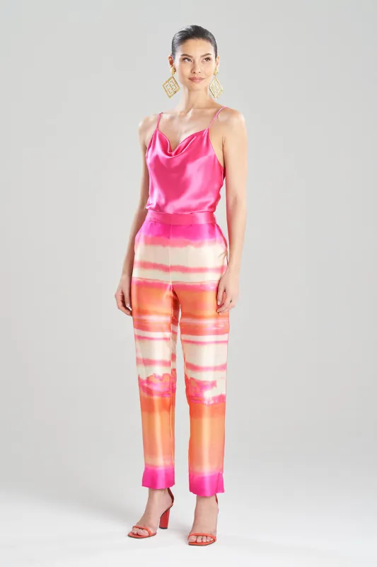 Minako Tapered Pull On Silk Pants sold by Natori