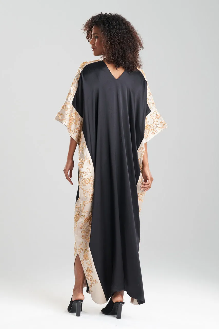 Couture Dragon Embroidered Cocoon Silk Caftan sold by Natori product image thumbnail 2