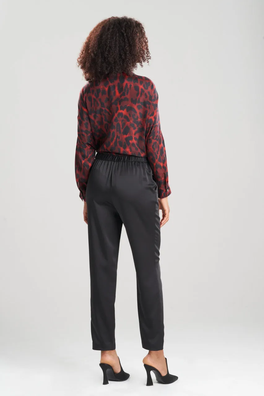 Luxe Charmeuse Pull On Tapered Pants sold by Natori product image thumbnail 2