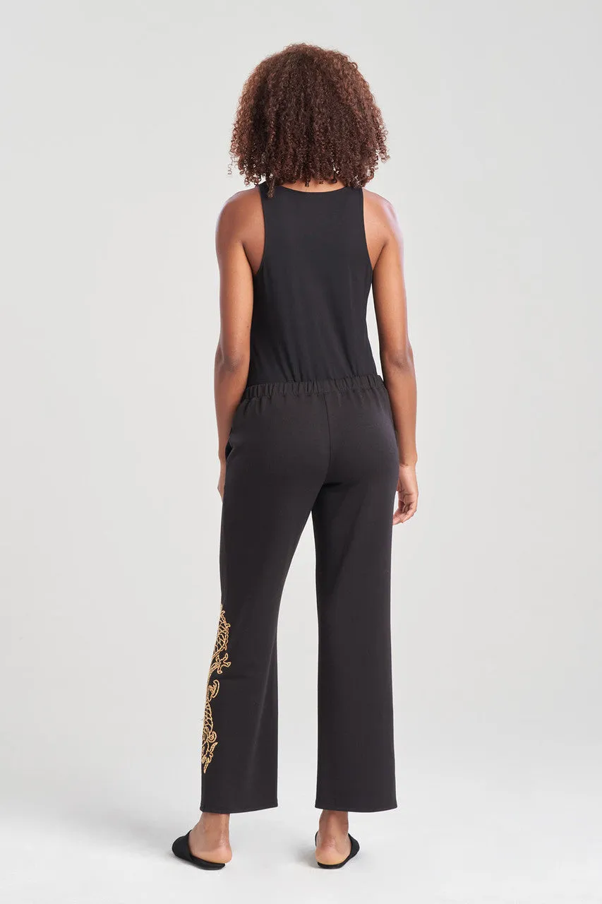 Cocoon Embroidered Dragon Straight Leg Pants sold by Natori product image thumbnail 2