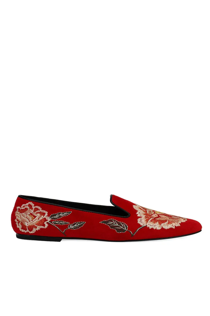Edda Suede Embroidered Loafer sold by Natori product image thumbnail 2
