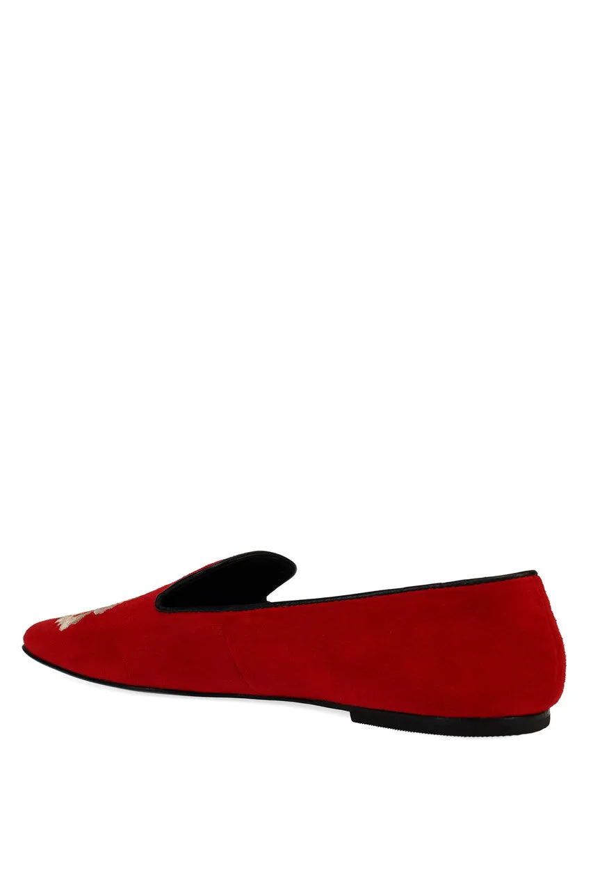 Edda Suede Embroidered Loafer sold by Natori product image thumbnail 4
