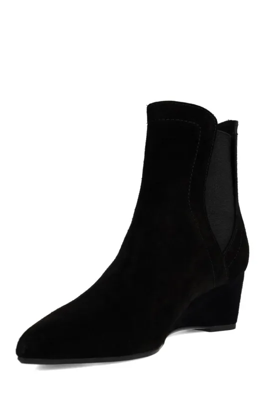 Gaisha-Su Suede Wedge Bootie sold by Natori
