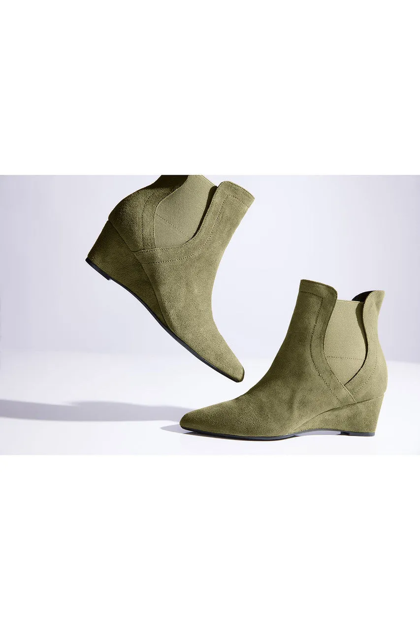Gaisha-Su Suede Wedge Bootie sold by Natori product image thumbnail 2