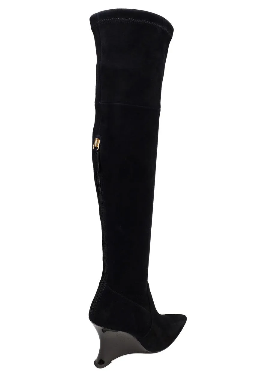 Natsu Stretch Suede Over the Knee Wedge Boot sold by Natori product image thumbnail 4