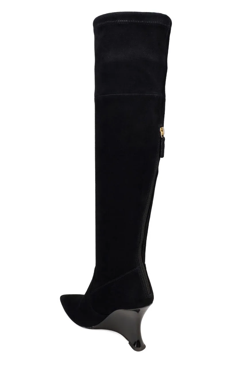 Natsu Stretch Suede Over the Knee Wedge Boot sold by Natori product image thumbnail 5