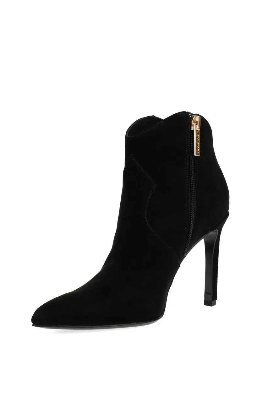 Leiko Suede Heel Bootie sold by Natori