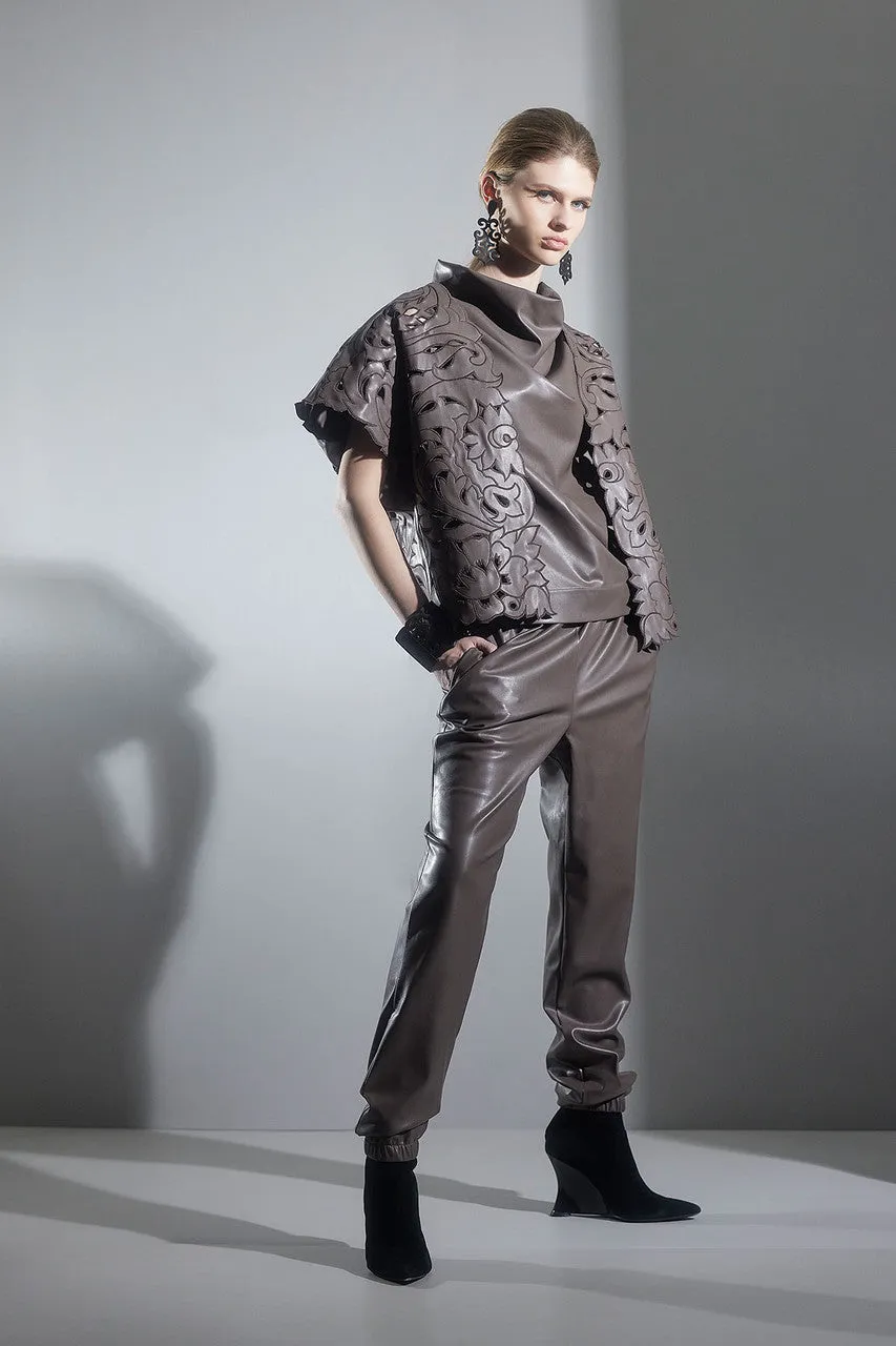 Vegan Luxe Lambskin Jogger Pants sold by Natori product image thumbnail 4