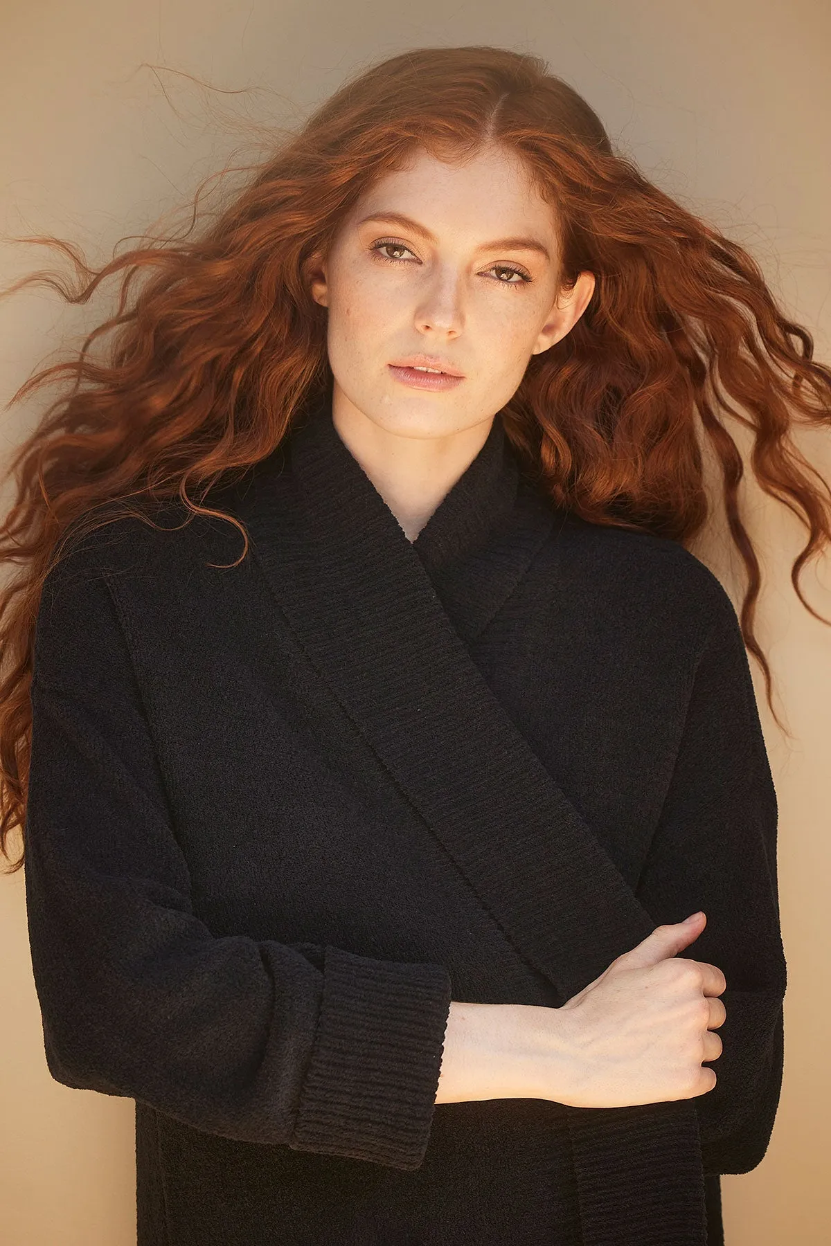 Aura Solid Cardigan sold by Natori