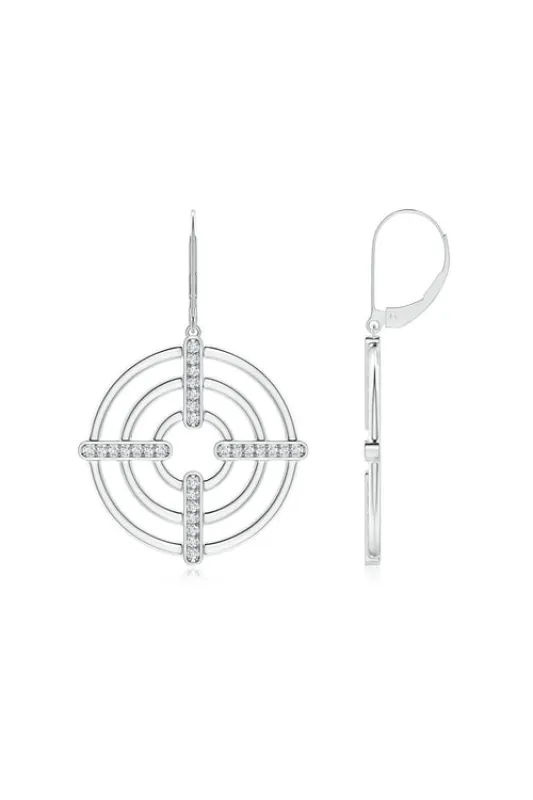 Infinity Concentric Circle 14K Gold Earrings - 14k white gold sold by Natori