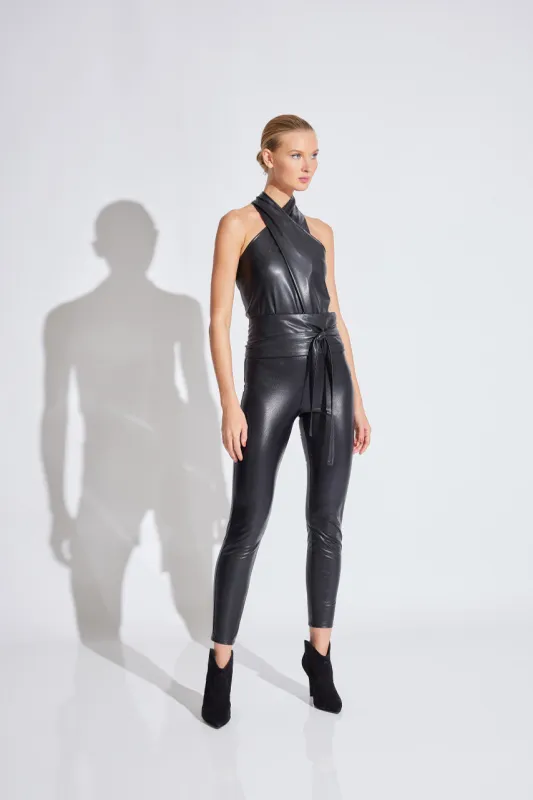 Leatherette Leggings sold by Natori