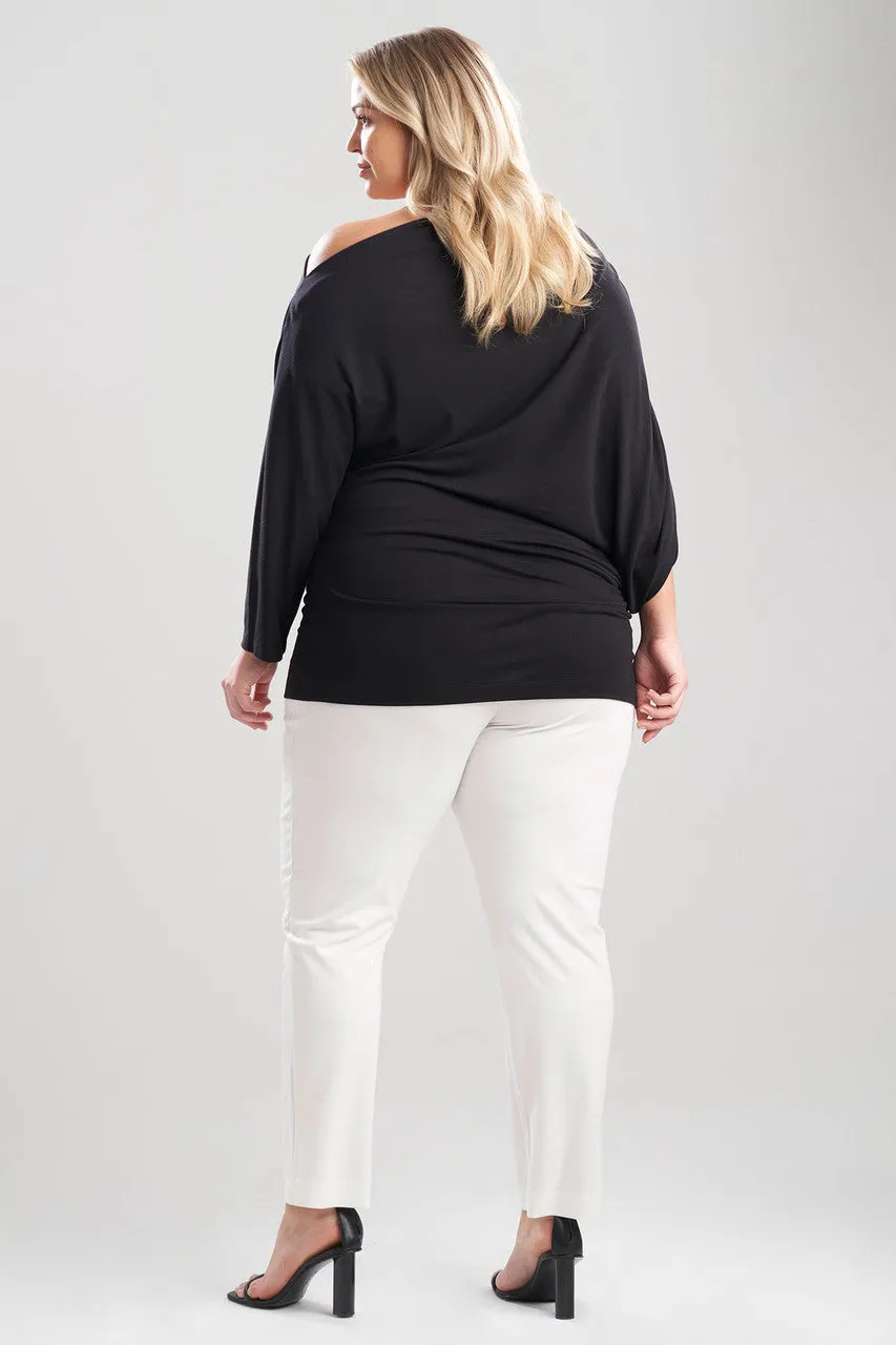 TENCEL™ Jersey Asymmetrical Ruched Top sold by Natori product image thumbnail 2