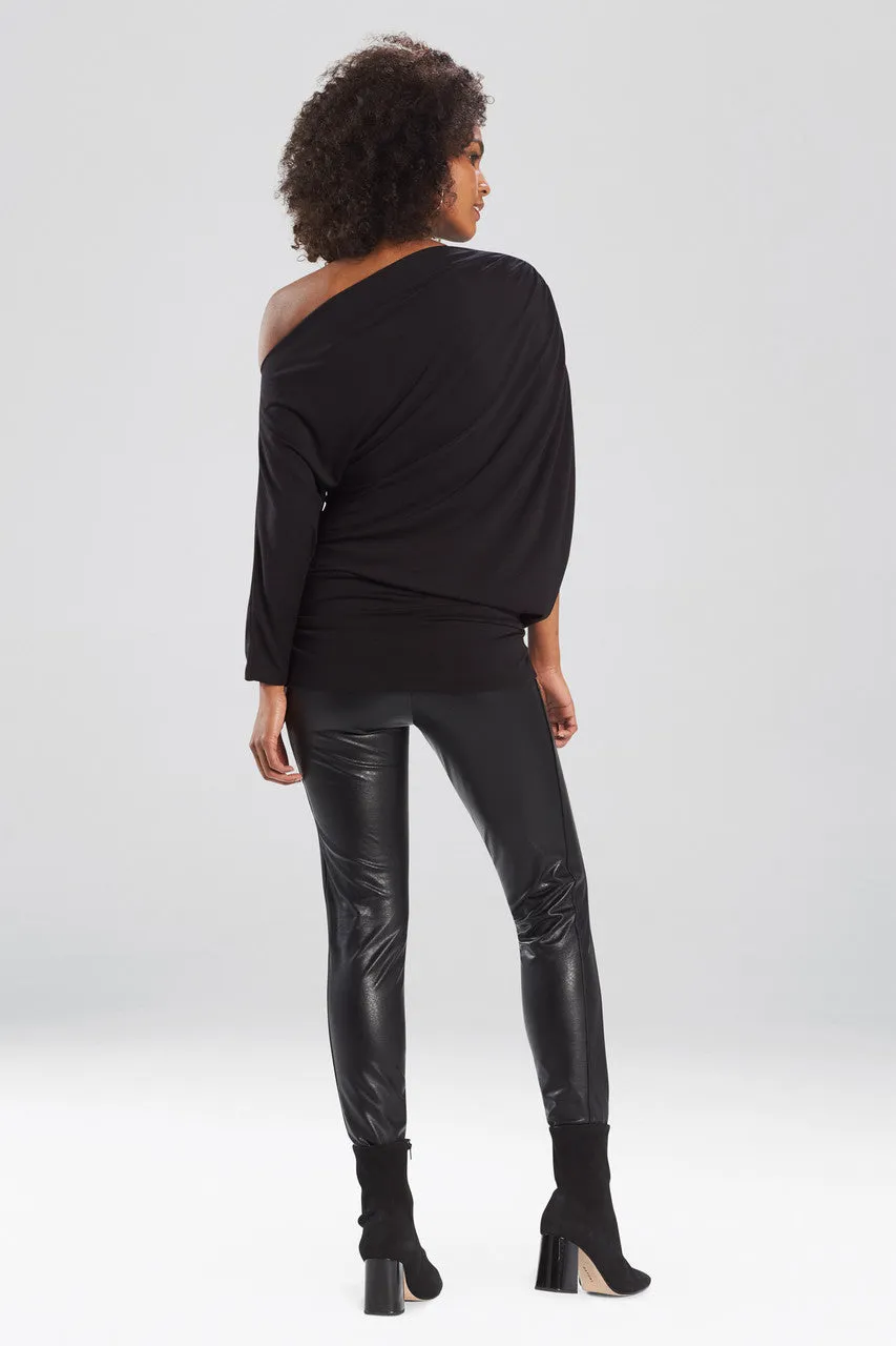 TENCEL™ Jersey Asymmetrical Ruched Top sold by Natori product image thumbnail 3