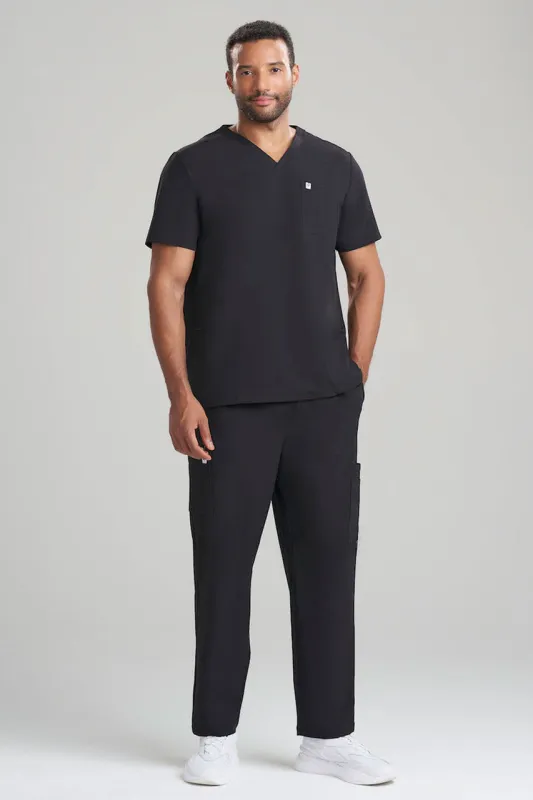 Men's 3-Pocket V-Neck Scrub Top sold by Natori