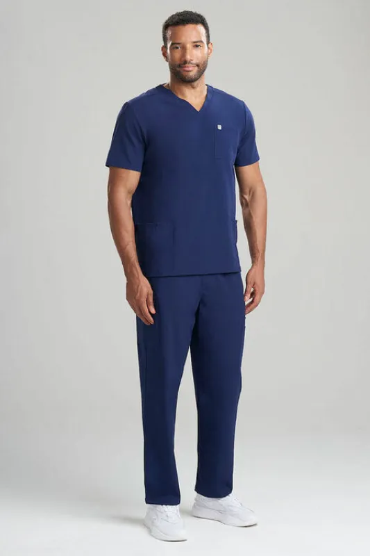 Men's 3-Pocket V-Neck Scrub Top sold by Natori