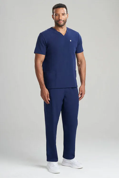 Men's 3-Pocket V-Neck Scrub Top sold by Natori