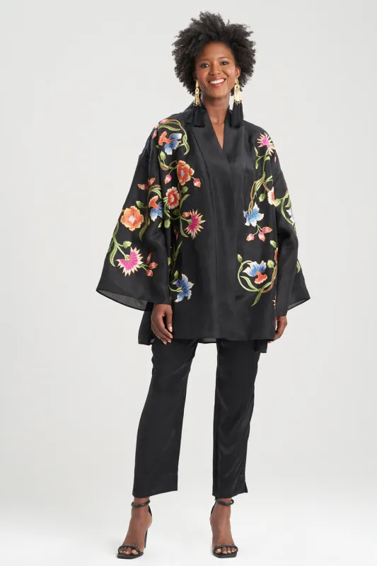 Couture Silk Organza Embroidered Wrap sold by Natori