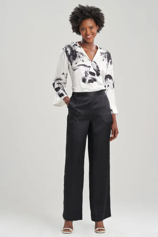 Key Essentials Silk Wide Leg Pants sold by Natori