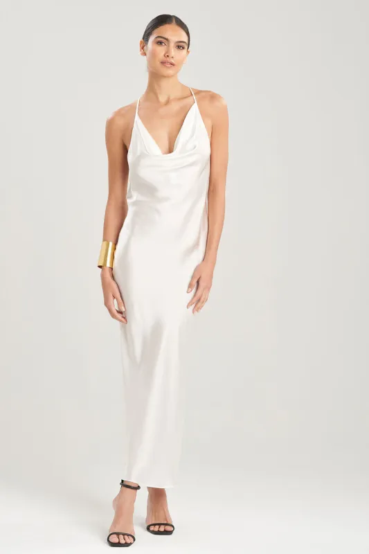 Key Essentials Silk T-Back Slip Dress sold by Natori