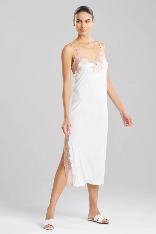 Enchant Lace Slit Slip Dress sold by Natori