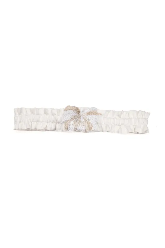 Bridal Embroidery Garter made by Natori