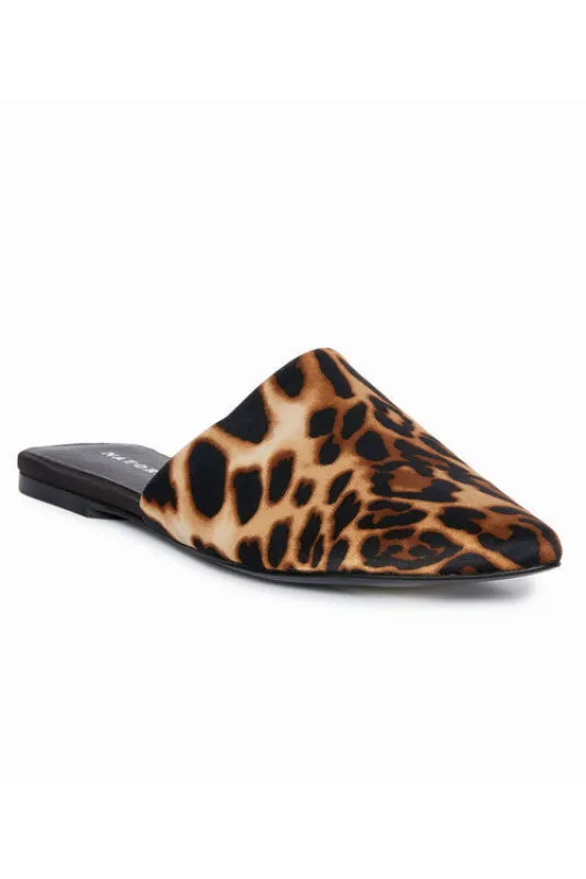 Adore Luxe Leopard Satin Slide - chestnut sold by Natori