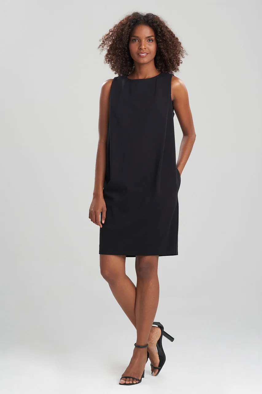 Light Weight Ponte Pleated Shift Dress sold by Natori