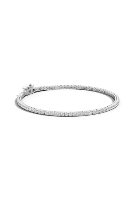 Shangri-La 14K Gold and Diamond Tennis Bracelet sold by Natori