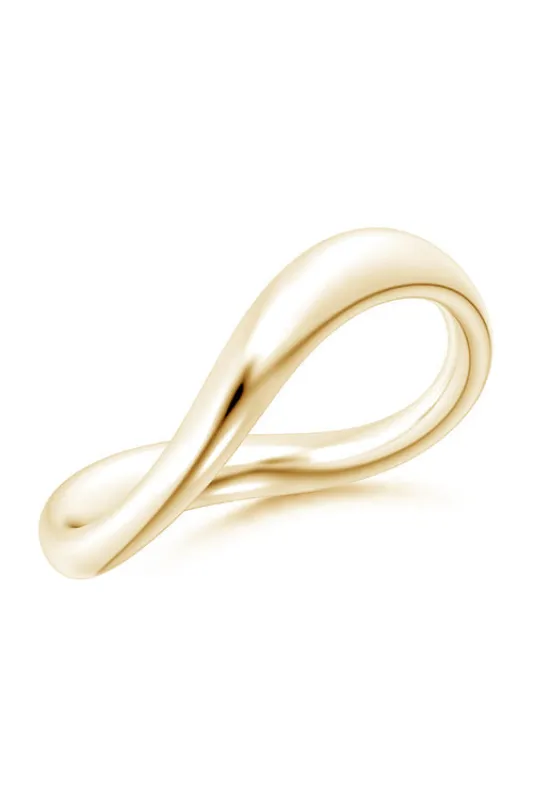 Shangri-La Brushstroke 14K Gold Stacking Ring sold by Natori