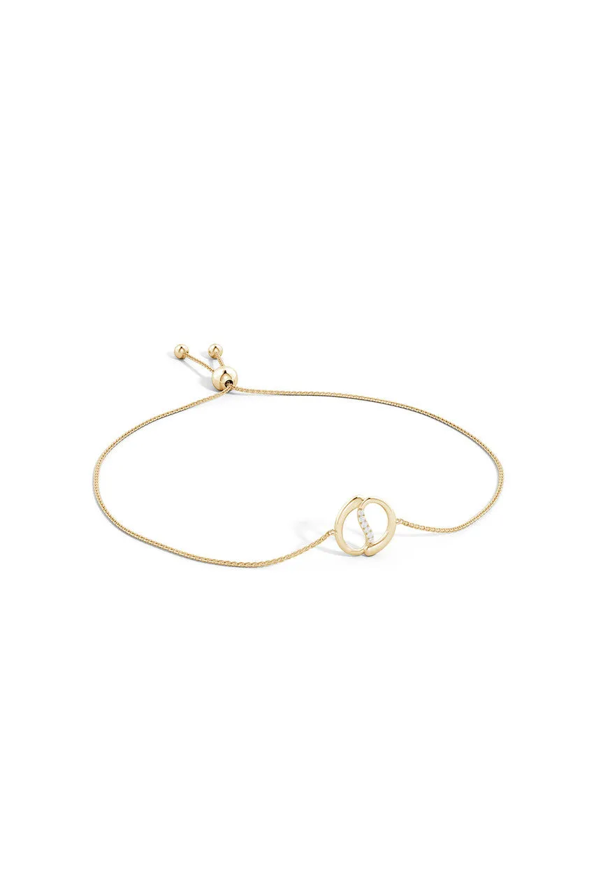 Shangri-La Yin-Yang 14K Gold and Diamond Bolo Bracelet sold by Natori product image thumbnail 3