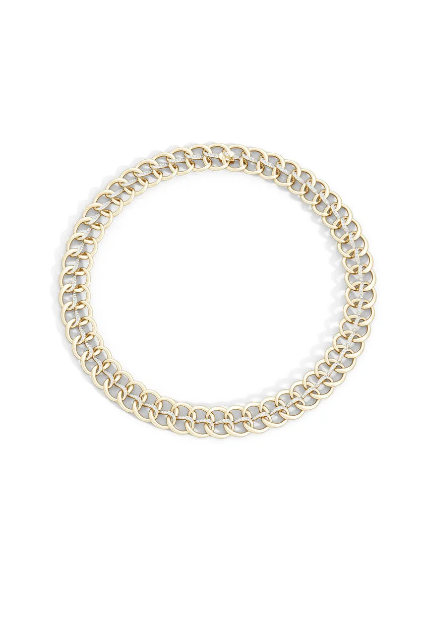 Shangri-La Yin-Yang 14K Gold and Diamond Chain Link Necklace sold by Natori product image thumbnail 3