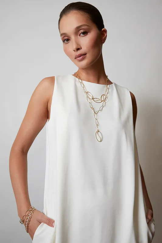 Shangri-La Yin-Yang 14K Gold and Diamond Link Bracelet sold by Natori