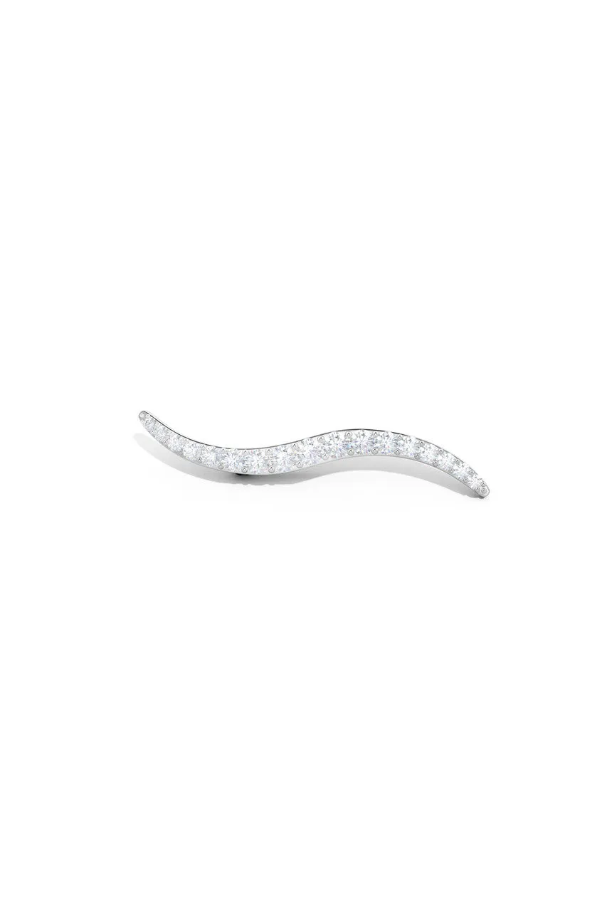 Shangri-La Brushstroke 14k Gold and Diamond Brooch sold by Natori product image thumbnail 4