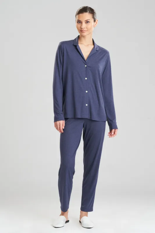 Shangri-La TENCEL™ Long Sleeve Notch PJ sold by Natori