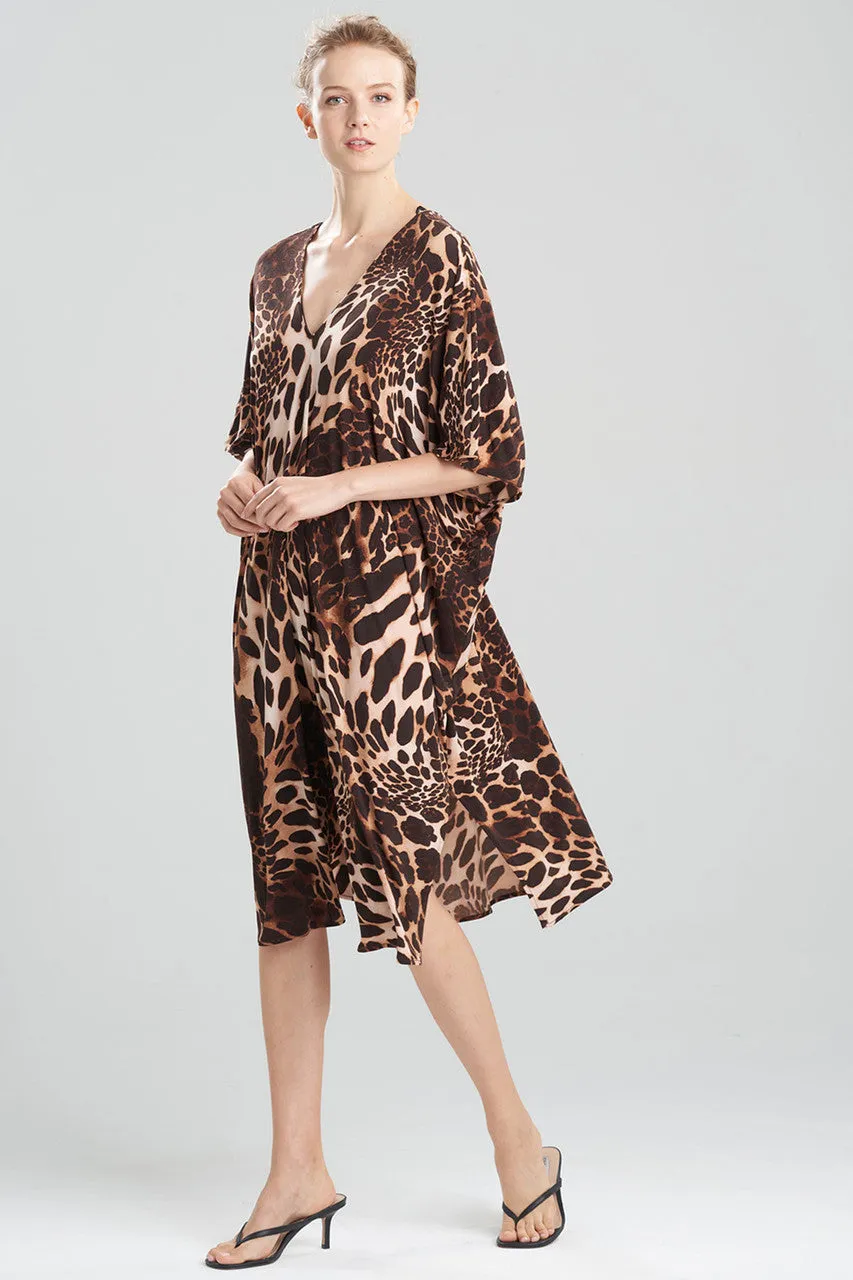 Leopard Jersey Caftan - natural sold by Natori